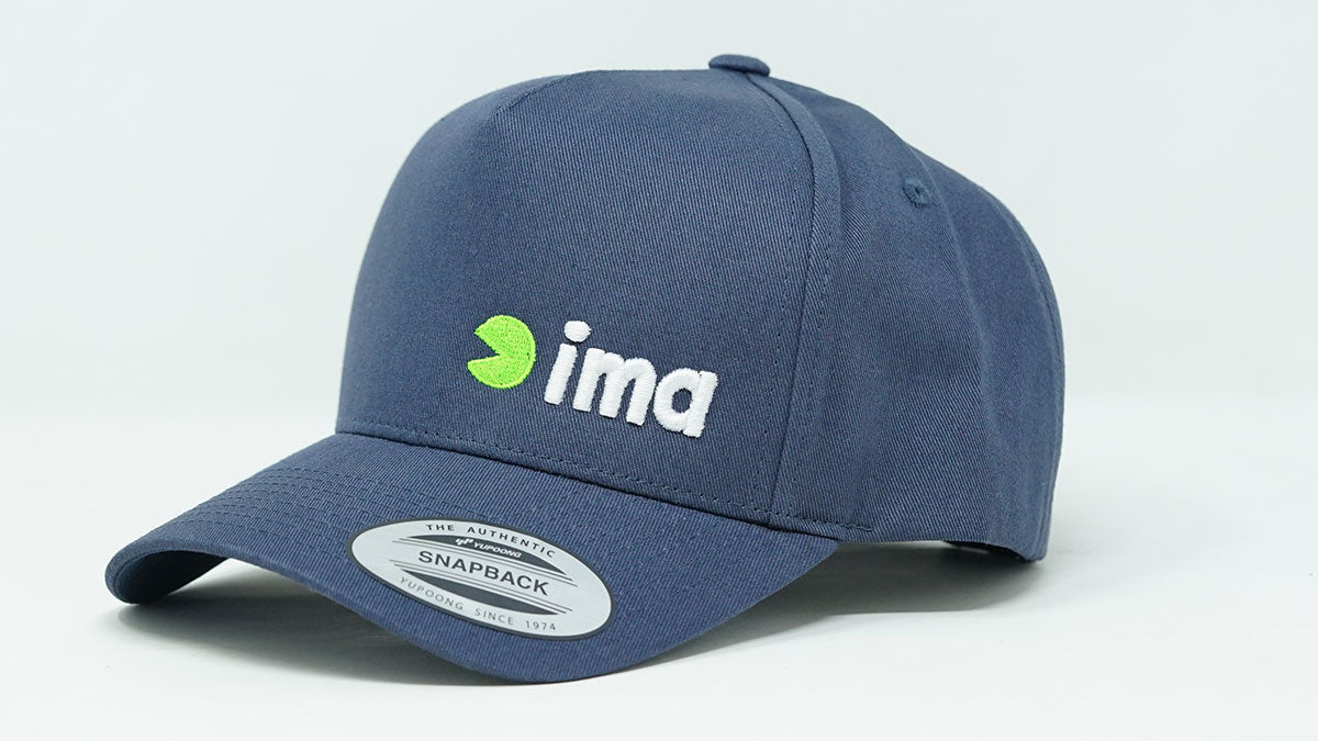 Retro 5-Panel Snapback Embroidered Logo ima Navy