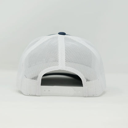 ima Puff Embroidered Recycled Retro Trucker Cap Navy/White