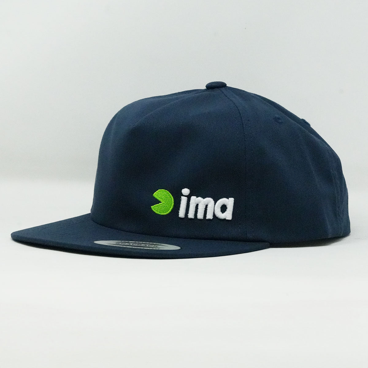 ima Puff Embroidered Unstructured 5-Panel Snapback - Navy